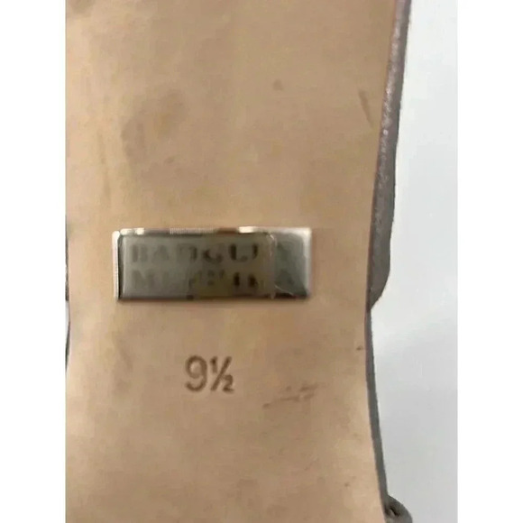 BADGLEY MISCHKA Womens Giana II Open Toe D-orsay Silver Metallic Pewter 9.5 - Picture 10 of 10